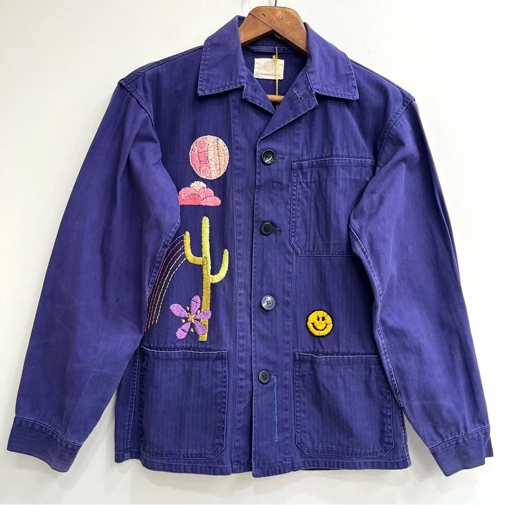 NEW FREE PEOPLE THE WOLVES DESERT TRIP EMBROIDERED SHIRT JACKET XS $250